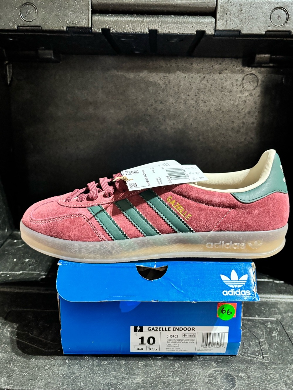 adidas Gazelle Indoor Suede Sneaker - Rose & Teal